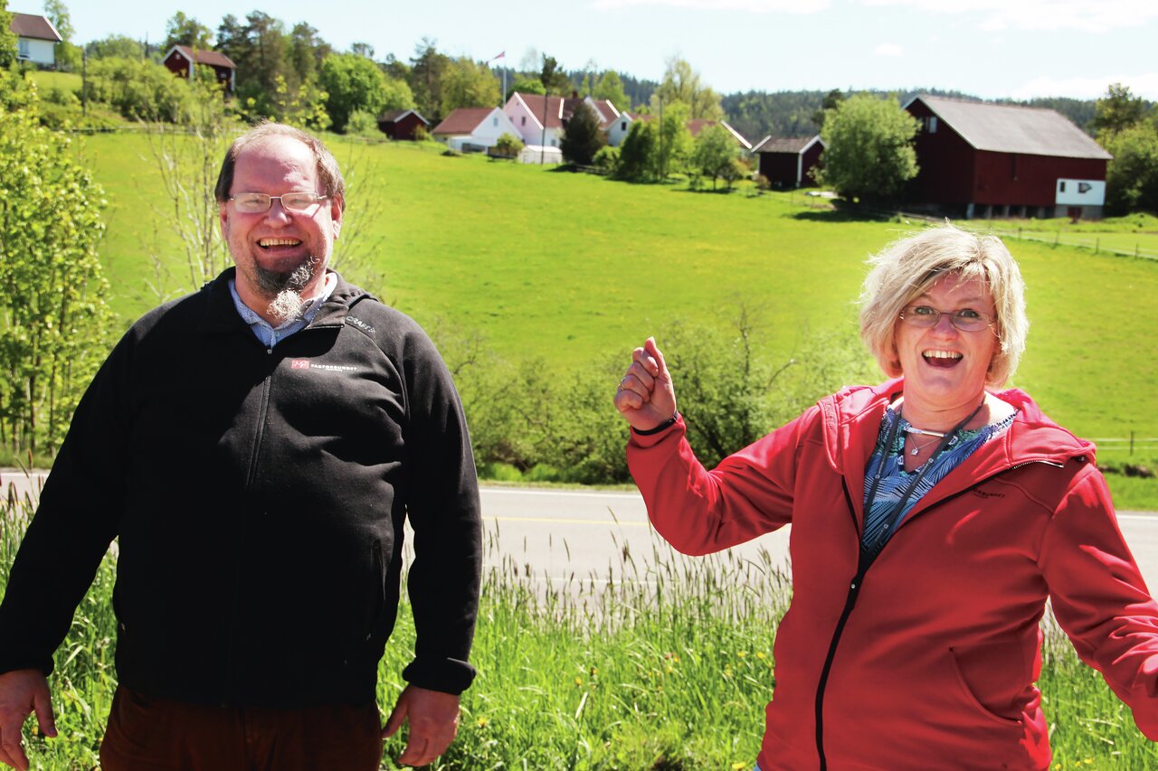 Leder i Fagforbundet Lørenskog, Terje Berg og hovedtillitsvalgt Janne P. Mork. Begge er entusiastisk opptatt av å skape en heltidskultur i Lørenskog kommune.