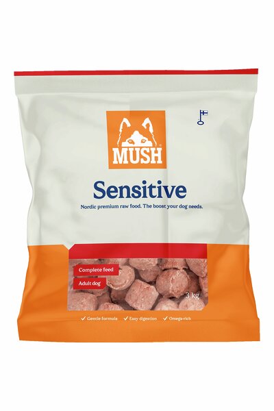 Färskfoder MUSH Sensitive Beef 3kg