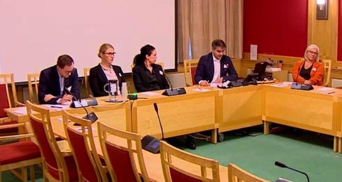 Fagforbundets nestleder i Yrkesseksjon helse og sosial, Kurt Rønning, uttaler seg i Stortingshøringen