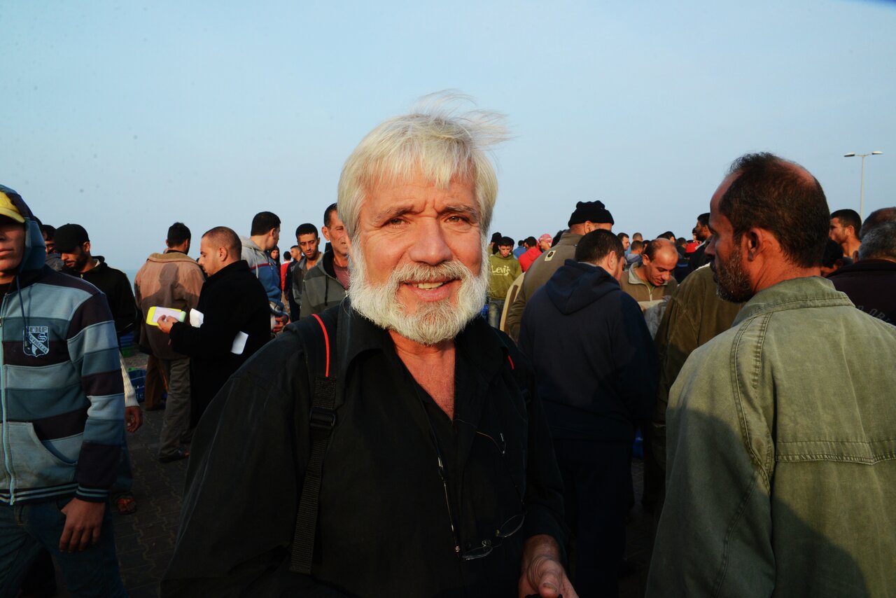 Ragnar Steinstad var med i Fagforbundets delegasjon til  Gaza i  2014