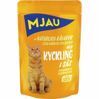 Våtfoder Mjau Adult Megabox kött/fisk bitar i sås för katt 48x85g