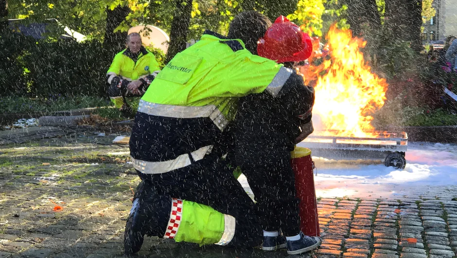 Bilde fra en brannøvelse