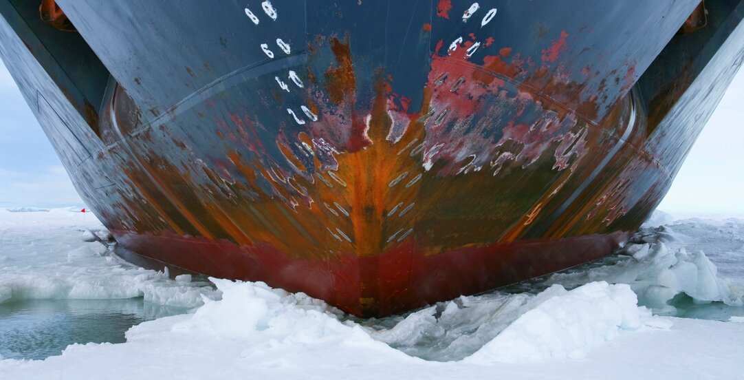 Cover image of article "Beefing up emission and fuel standards in the Arctic"