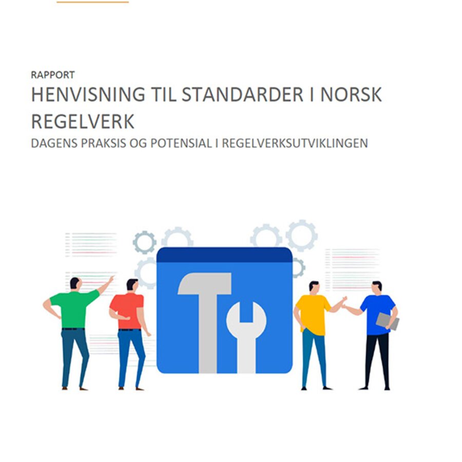 Henvisning til standarder i norsk regelverk, forside