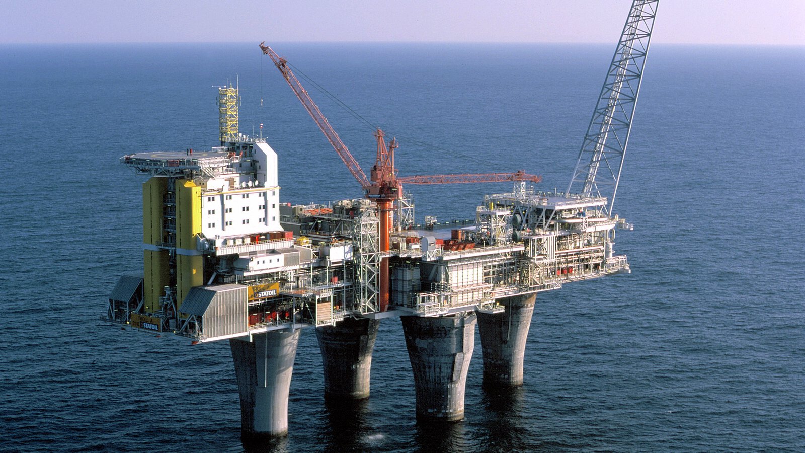 The oil platform Troll A offshore