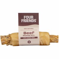 Hundtugg FourFriends Beef Rawhide Roll nöt