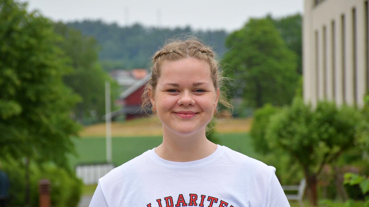 Marte Sofie Thorbjørnsen, tillitsvalgt i Fagforbundet Ung og helsefagarbeider