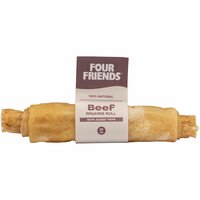Hundtugg FourFriends Beef Rawhide Roll nöt
