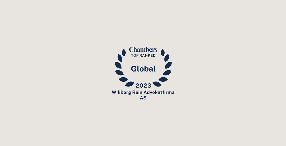 Cover image of article "Wikborg Rein top ranked in Chambers Global 2023"