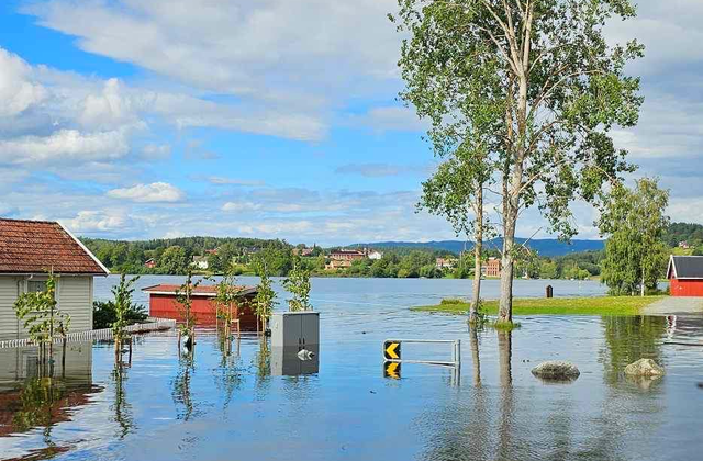 Oversømmelse på Ulsnestangen, Røykenvika