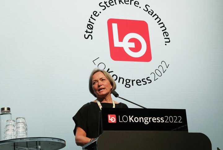 Nestleder i Fagforbundet Sissel M. Skoghaug på LO Kongress 2022