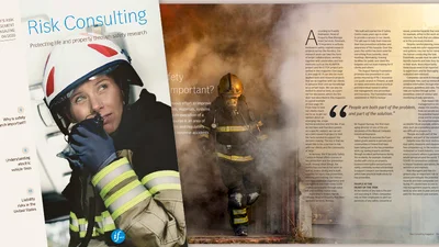 cover page of risk consulting magazine
