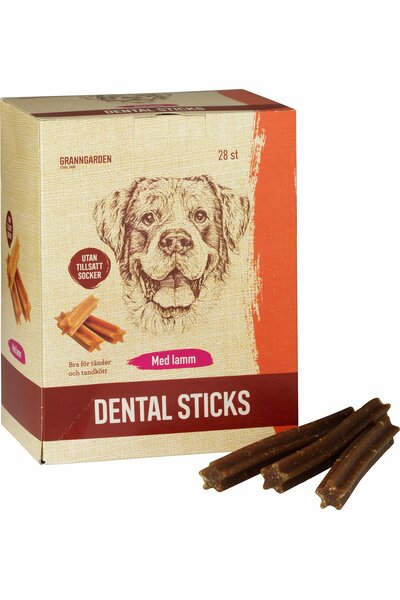 Hundtugg Granngården Dental Sticks lamm M 28-p