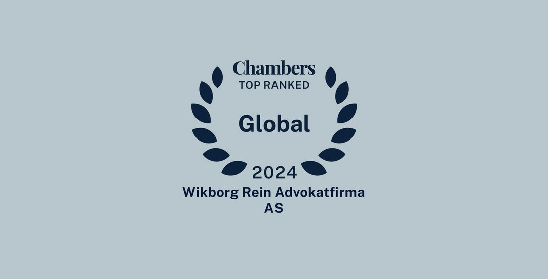 Cover image of article "Wikborg Rein topprangert i Chambers Global 2024"