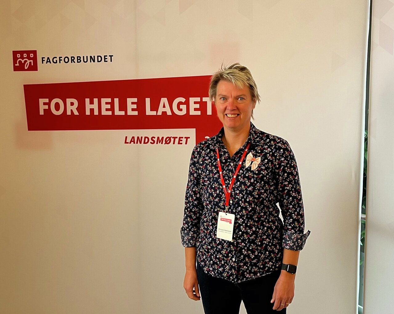 Christin Haslestad på landsmøtet 2022