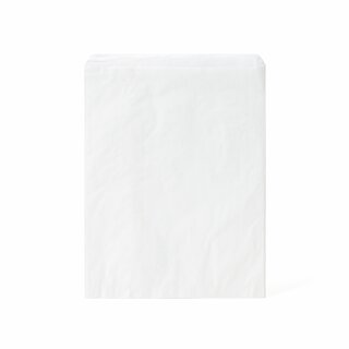 Hvit flat papirpose 1 kg,19x23cm
