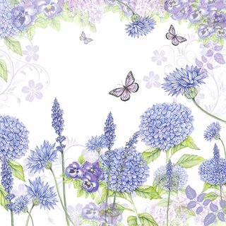 Napkin Lunsj Purple Wildflowers