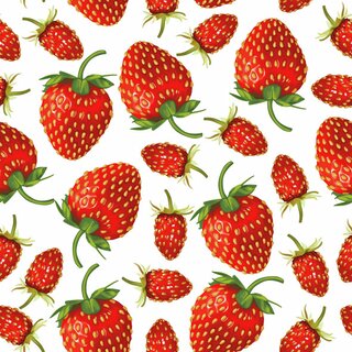 Napkin Lunsj Strawberries