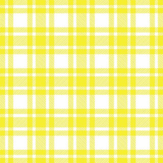 Napkin Lunsj Checkered Pattern Yellow
