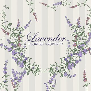 Napkin Lunsj Lavender Flowers