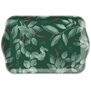 Tray Melamine 13x21 cm Leaves and Berries
