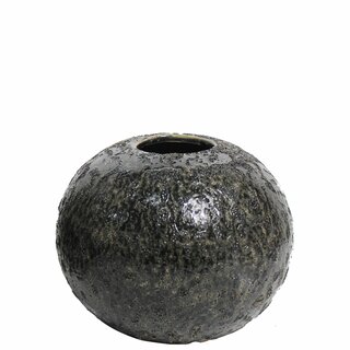 PONTUS Vase keramikk D17,5 H14,5 cm stone black