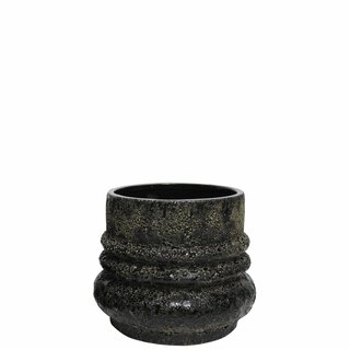 SAIRA Potte D17 H14,2 cm stone black P12