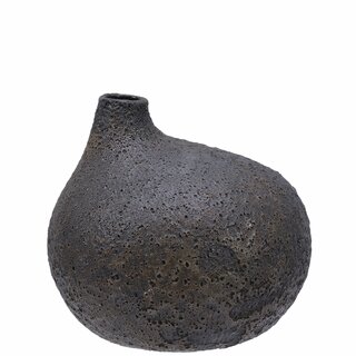 PONTUS Vase D22 H20 cm stone black