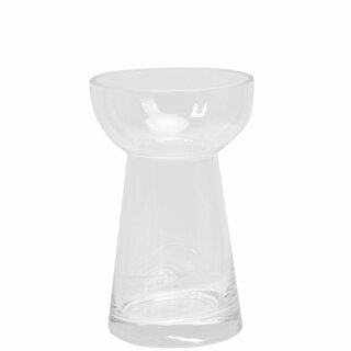 NAILA Vase/hyasint glass D9,4 H14,7 cm clear