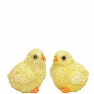 Kyllinger i poly 2ass D7 H8 cm yellow