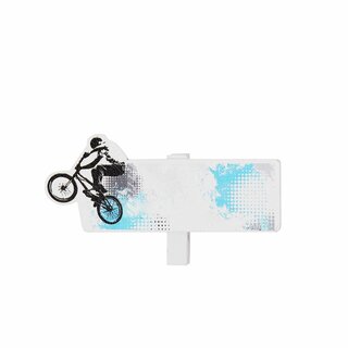 Bordkort finer sykkel BMX med klype L7,5 H3,1 cm blue 6stk i pose Nedsatt 70%