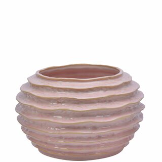 MURAT Potte D27,5 H17,5 cm glazed pink