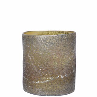EMAN Lyslykt/vase D14,5 H16 cm golden brown