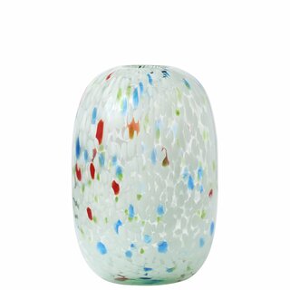 RAHEL Vase D18 H26 cm confetti white