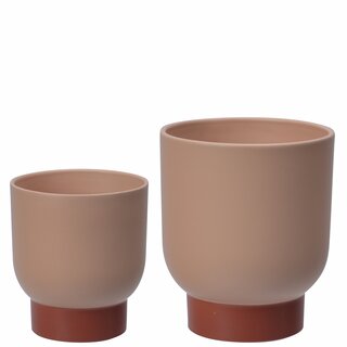 TEA Potte s/2 D13,5/17,5 H15,5/20,5 cm dusty pink P12/15