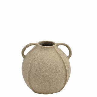IHNE Vase D15,5 H16 cm sandy beige
