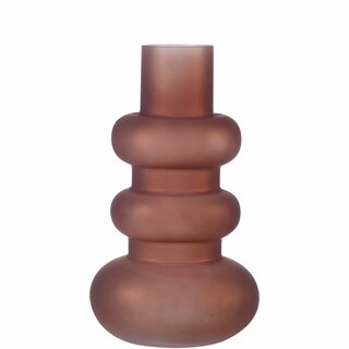 SLIMY Vase D18 H30 matt brown