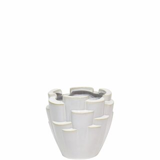 LENA Potte/Vase D19 H20 cm white
