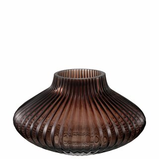 ELVIRA Vase/Lykt D23 H13 cm hazel brown
