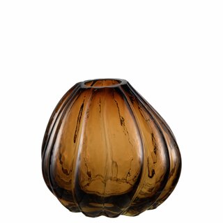 PEGGY Vase D18 H15 cm solid brown