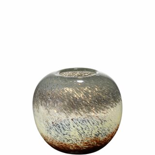 RAINBOW Vase D17,5 H15 cm green/brown m/gaveeske