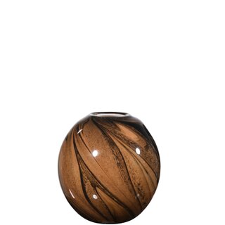 RAINBOW Vase D17,5 H17 cm black/brown m/gaveeske