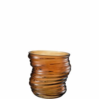 SUNNIVA Vase/Lyslykt D17 H16,5 cm hazel brown