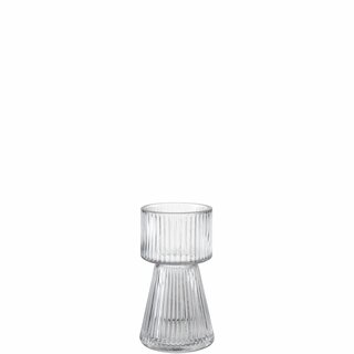 AIRINA Vase/hyasint glass D9 H16 cm clear