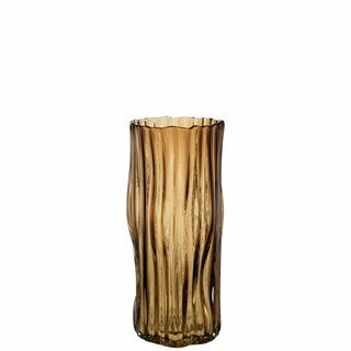 BAYAN Vase D11 H25 cm solid amber