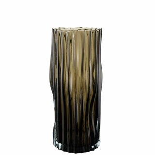 BAYAN Vase D13 H30 cm solid brown/grey