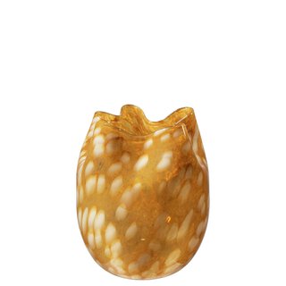 ELITA Vase/lyslykt D18 H21 cm amber