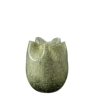 ELITA Vase/lyslykt D18 H21 cm martini olive green
