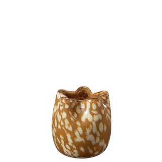 ELITA Vase/lyslykt D10 H12 cm amber