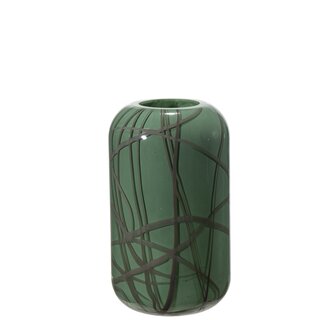 CARAMELA Glassvase D13 H20,5 cm green bay